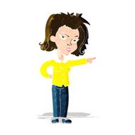 cartoon woman pointing N50