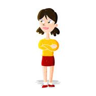 cartoon smug woman N4