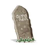 cartoon spooky grave N19