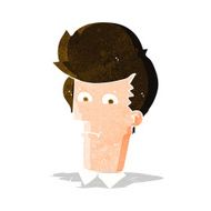 cartoon man narrowing eyes N9