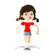cartoon pretty girl N30