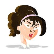 cartoon pretty woman N68