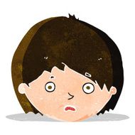 cartoon unhappy boy N13