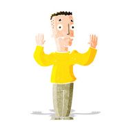cartoon man surrendering N5