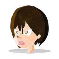 cartoon annoyed woman N52