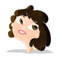 cartoon happy woman N71