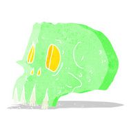 cartoon spooky skull N53