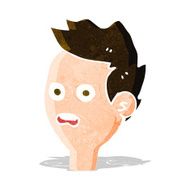 cartoon shocked man N45