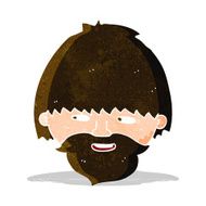 cartoon bearded man N23