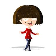 cartoon smug looking woman N3