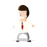 cartoon nervous businessman N3