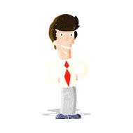 cartoon happy man N117