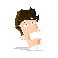 cartoon frightened man N35