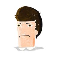 cartoon man narrowing eyes N11
