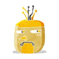 cartoon robot head N25