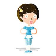 cartoon woman in french maid outfit N3