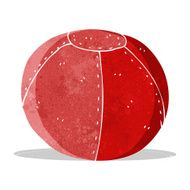cartoon old stitched football N2