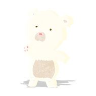 cartoon curious polar bear
