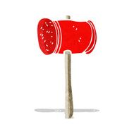Cartoon Wooden Hammer N5