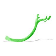 cartoon halloween arm holding up