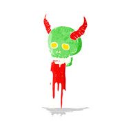 cartoon spooky halloween skull N5
