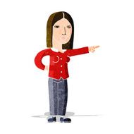 cartoon woman pointing N53