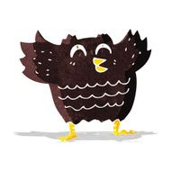 cartoon black bird N4