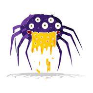 cartoon gross halloween spider N3