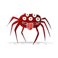 cartoon gross halloween spider N4