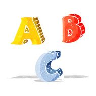 cartoon ABC letters N5