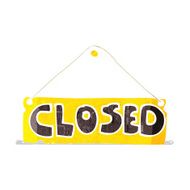 cartoon closed shop sign N3