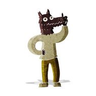 cartoon werewolf with idea N2