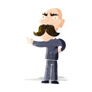 cartoon annoyed old man pointing N3