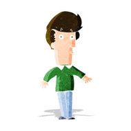 cartoon startled man N11
