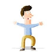 cartoon startled man N12