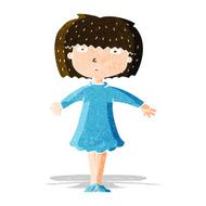 cartoon surprised woman N61