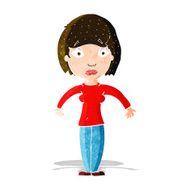cartoon surprised woman N62