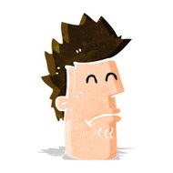cartoon man feeling sick N3