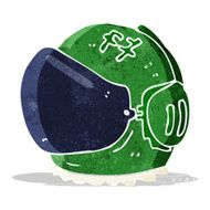 cartoon astronaut helmet N14