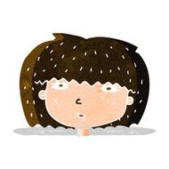 cartoon female face N38