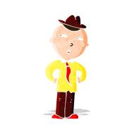 cartoon man wearing hat N34