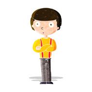 cartoon staring boy N6