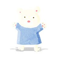 cartoon cute polar bear