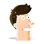 cartoon shocked male face N3