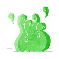 green smoke cartoon element