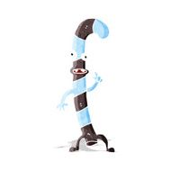 Cartoon Dancing Christmas Candy Cane N5