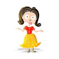 cartoon confused girl N3