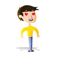 cartoon man in love N25
