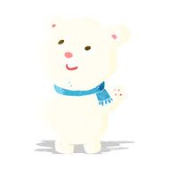 cartoon cute polar bear cub