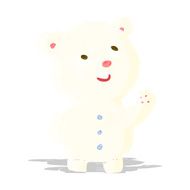 cartoon cute polar bear cub N2